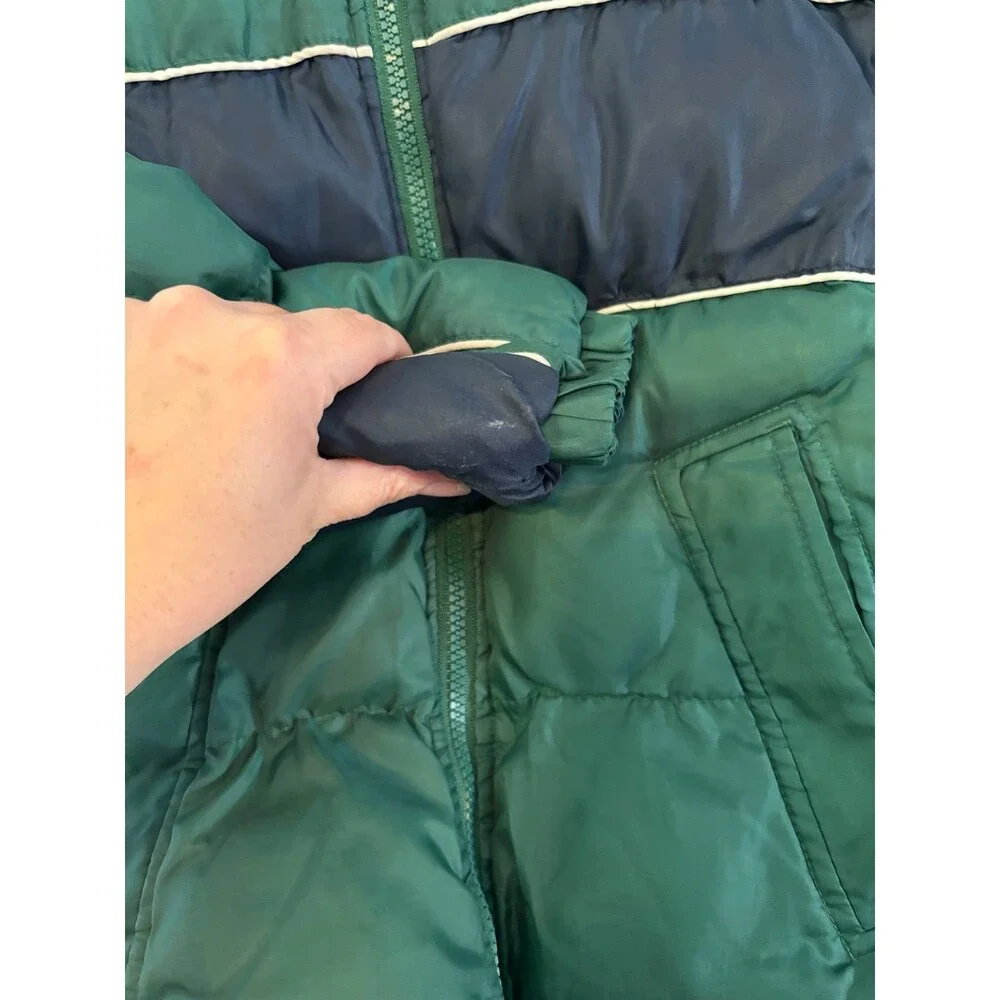OshKosh Green Winter Puffer Coat Hooded Jacket 7 Boys Outerwear